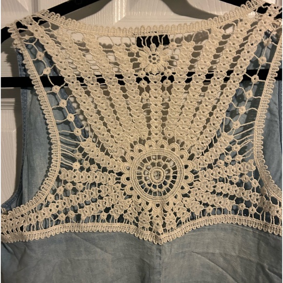 A.N.A lightweight, blue jean dress - Picture 3 of 4